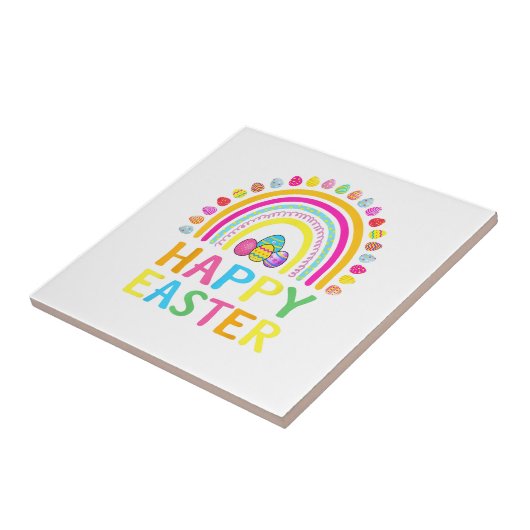 Happy Easter Bunny Easter Egg Hunt Easter Women Gi タイル (側面)