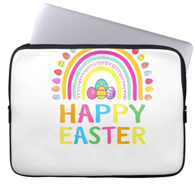 Happy Easter Bunny Easter Egg Hunt Easter Women Gi ラップトップスリーブ (正面)
