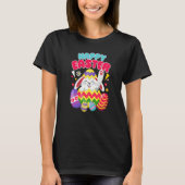 Happy Easter Bunny Easter Eggs Men Women Kids Tシャツ (正面)