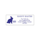 Happy Easter Bunny & Egg Return Address セルフインキングスタンプ (デザイン)