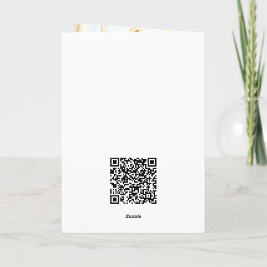 Happy Easter Bunny & Eggs Greeting シーズンカード (裏面)