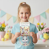 Happy Easter Bunny & Eggs Greeting  シーズンカード