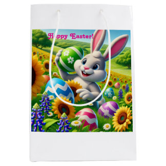 Happy “Easter Bunny” Gift Bag ミディアムペーパーバッグ