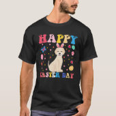Happy Easter Bunny Great Pyrenee  Easter Day Groov Tシャツ (正面)