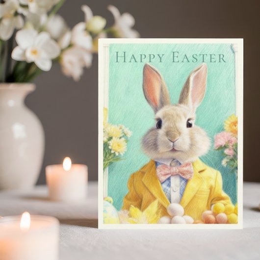 HAPPY EASTER BUNNY Holiday Postcard シーズンポストカード