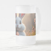 Happy Easter Bunny in the Magic of Spring フロストグラスビールジョッキ (正面右)