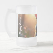 Happy Easter Bunny in the Magic of Spring フロストグラスビールジョッキ (左)