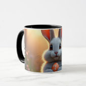 Happy Easter Bunny in the Magic of Spring マグカップ (正面左)