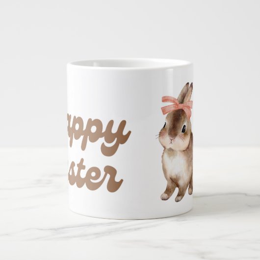 Happy Easter Bunny Mug ジャンボコーヒーマグカップ (正面)