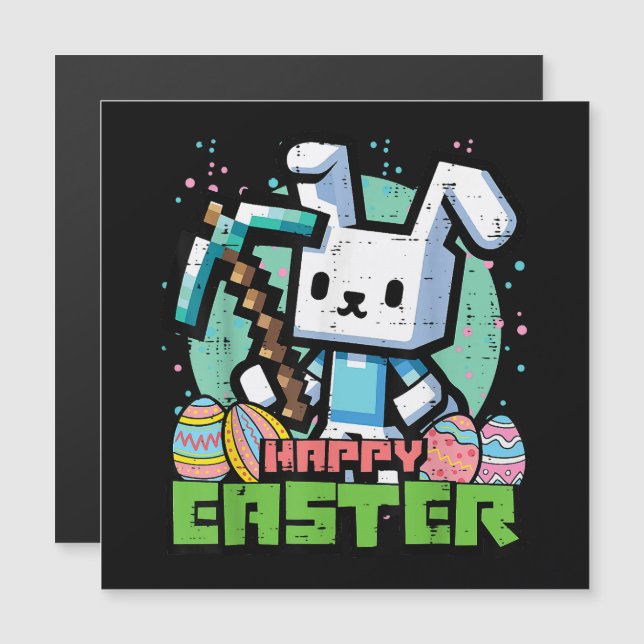 Happy Easter Bunny Pixel Game  (正面/裏面)
