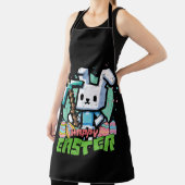 Happy Easter Bunny Pixel Game  エプロン (インサイチュ)