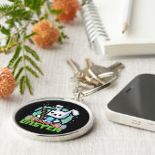 Happy Easter Bunny Pixel Game  キーホルダー (側面)