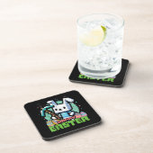 Happy Easter Bunny Pixel Game  コースター (右側)