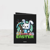 Happy Easter Bunny Pixel Game  シーズンカード (裏面)