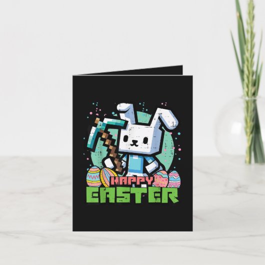 Happy Easter Bunny Pixel Game  シーズンカード (正面)
