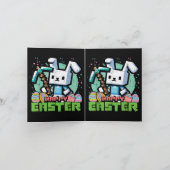 Happy Easter Bunny Pixel Game  シーズンカード (内部)
