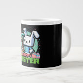 Happy Easter Bunny Pixel Game  ジャンボコーヒーマグカップ (正面右)