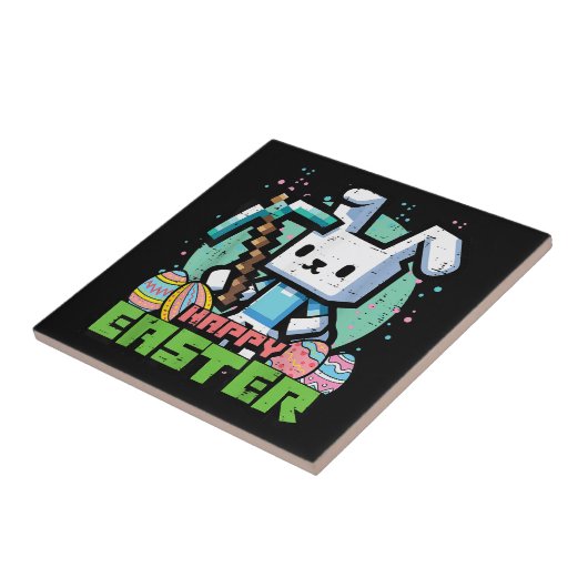 Happy Easter Bunny Pixel Game  タイル (側面)