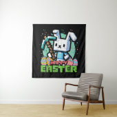 Happy Easter Bunny Pixel Game  タペストリー (インサイチュ)