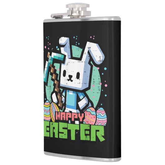 Happy Easter Bunny Pixel Game  フラスク (左)