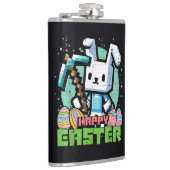 Happy Easter Bunny Pixel Game  フラスク (右)