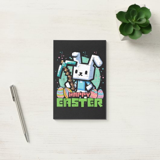 Happy Easter Bunny Pixel Game  ポストイット (オフィス)