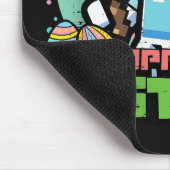 Happy Easter Bunny Pixel Game  マウスパッド (コーナー)