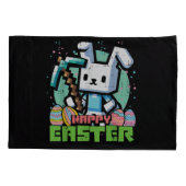 Happy Easter Bunny Pixel Game  枕カバー (裏面)