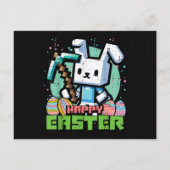 Happy Easter Bunny Pixel Game  案内ポストカード (裏面)
