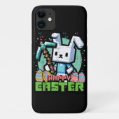 Happy Easter Bunny Pixel Game  Case-Mate iPhoneケース (裏面)