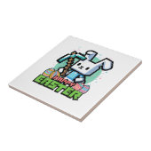 Happy Easter Bunny Pixel Game Gaming Gamer Boys Ki タイル (側面)