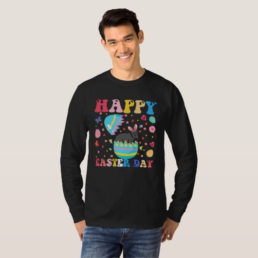 Happy Easter Bunny Possum Easter Day Groovy Tシャツ (正面フル)