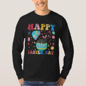 Happy Easter Bunny Possum Easter Day Groovy Tシャツ (正面)