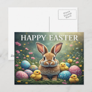 Happy Easter Bunny Postcard ポストカード