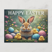 Happy Easter Bunny Postcard ポストカード (正面)