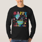 Happy Easter Bunny Quail  Easter Day Groovy Tシャツ (正面)