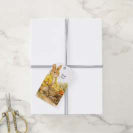 Happy Easter Bunny Rabbit Baby Shower ギフトタグ