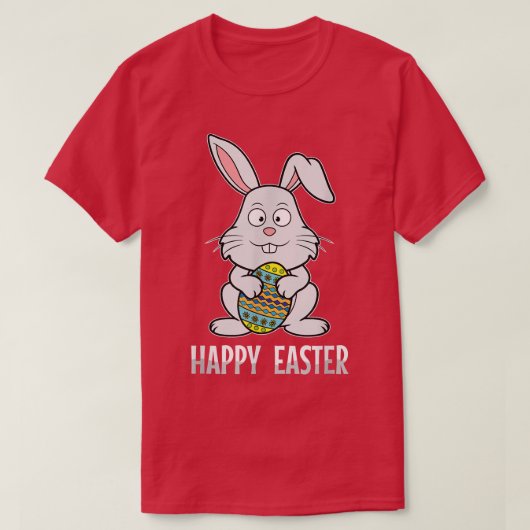 Happy Easter Bunny Rabbit Egg Hunt Christian Holid Tシャツ (デザイン正面)