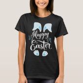 Happy Easter Bunny Rabbit Face Easter Day Men Boys Tシャツ (正面)