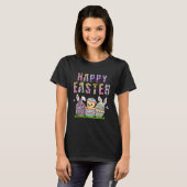 Happy Easter Bunny Rabbit Face  Easter Day Women G Tシャツ (正面フル)