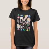 Happy Easter Bunny Rabbit Face  Easter Day Women G Tシャツ (正面)