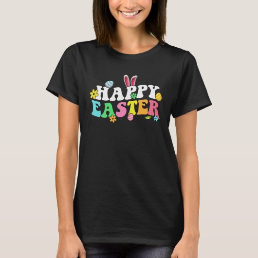 Happy Easter Bunny Rabbit Face  Easter Day Women G Tシャツ (正面)