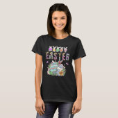 Happy Easter Bunny Rabbit Face Easter Day Women Gi Tシャツ (正面フル)