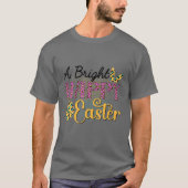 Happy Easter Bunny Rabbit Face Leopard Easter Day Tシャツ (正面)