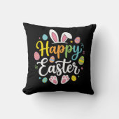 Happy Easter Bunny Rabbit Funny Easter Day Women  クッション (正面)
