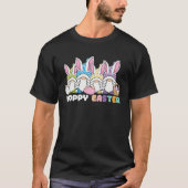 Happy Easter Bunny Rabbit Gnomes Easter Day Egg Hu Tシャツ (正面)