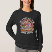 Happy Easter Bunny Rainbow Gnome Easter Egg Huntin Tシャツ (正面)