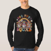 Happy Easter Bunny Rainbow  Gnome Egg hunt Squad Tシャツ (正面)