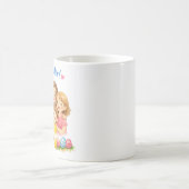 “Happy Easter Bunny Selfie Mug  コーヒーマグカップ (中央)