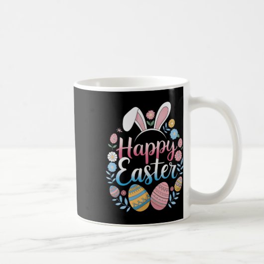 Happy Easter Bunny Spring Easter Egg Easter Shirts コーヒーマグカップ (右)